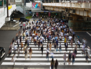 人の動きや流れ
