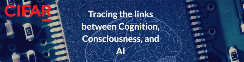 CIFAR workshop 'Tracing the links between Cognition, Consciousness, and AI'.