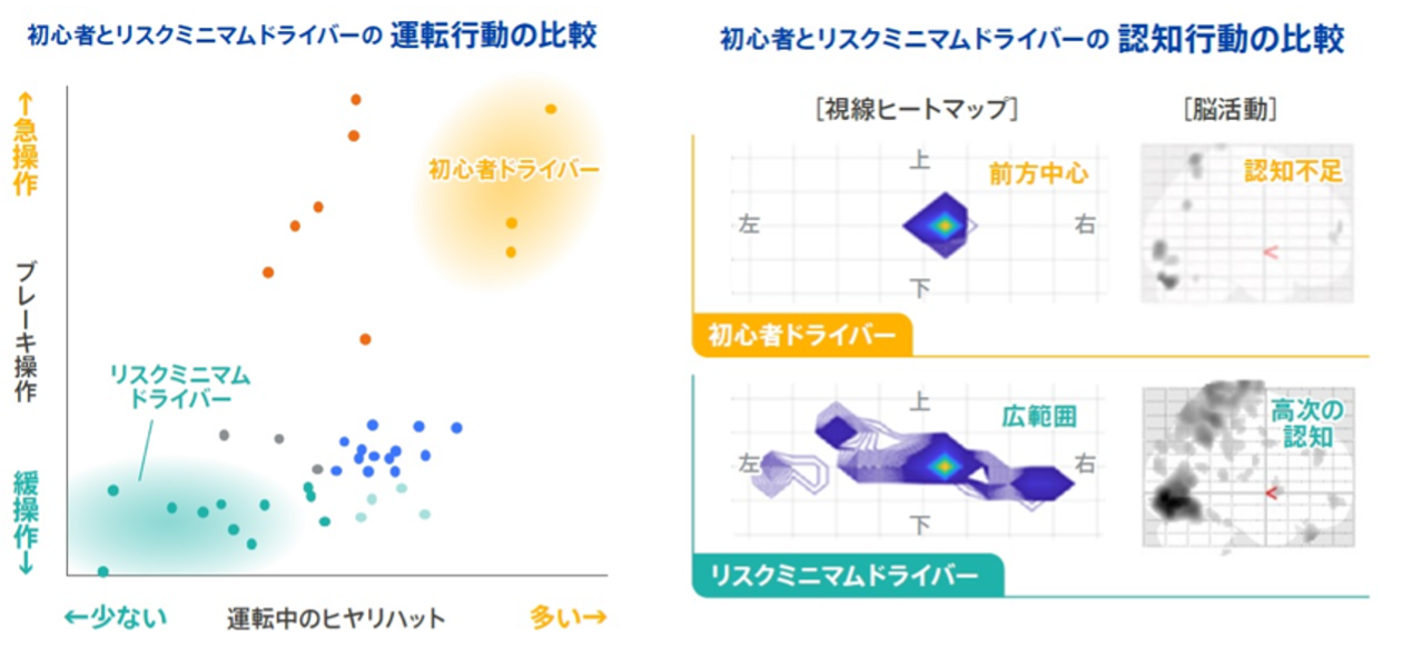 リスクミニマムドライバーとその他ドライバーの運動行動と認知行動の比較