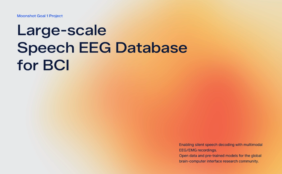 Large-scale Speech EEG Database for BCI
